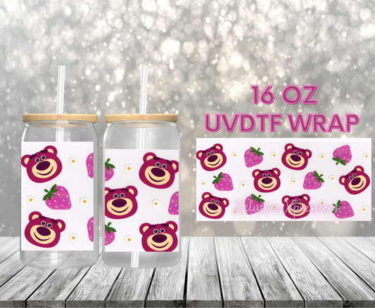 #428 Berry Bear UVDTF Wrap