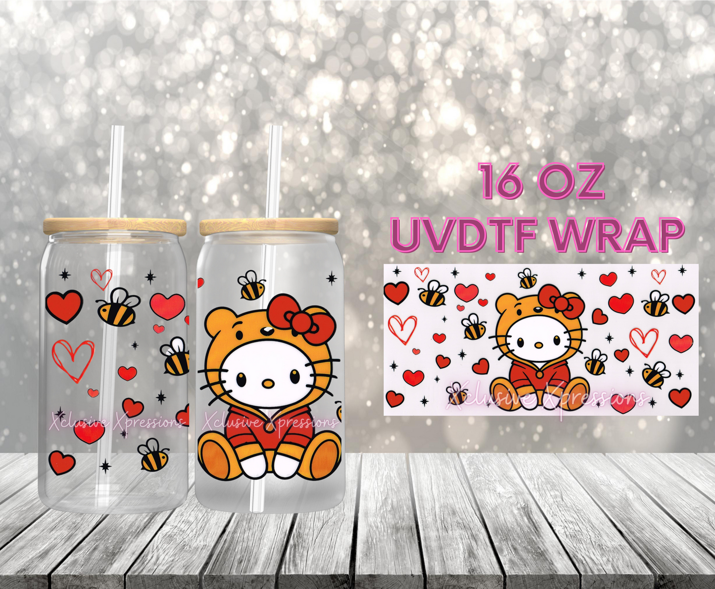 #301 HK Bear UVDTF Wrap