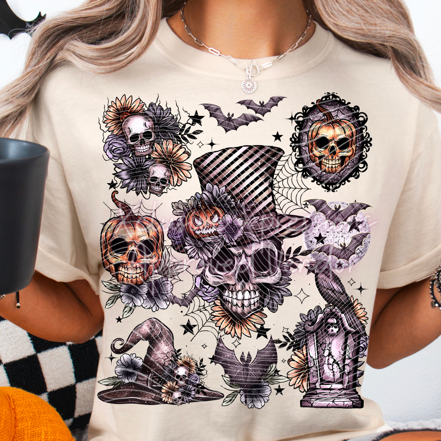 Skull Spooky Apparel, Design a Tee (Sublimation)