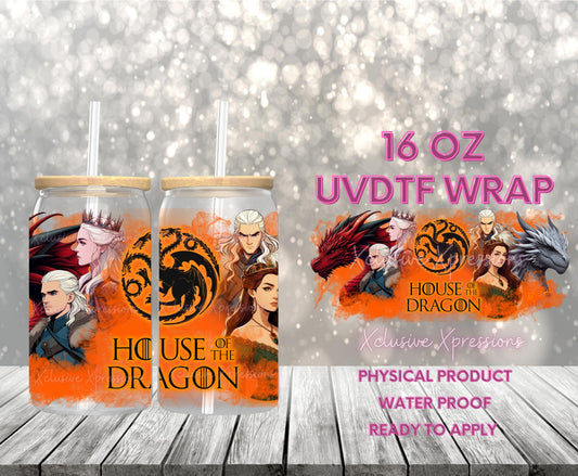 #546 Dragon GOT Orange UVDTF Wrap