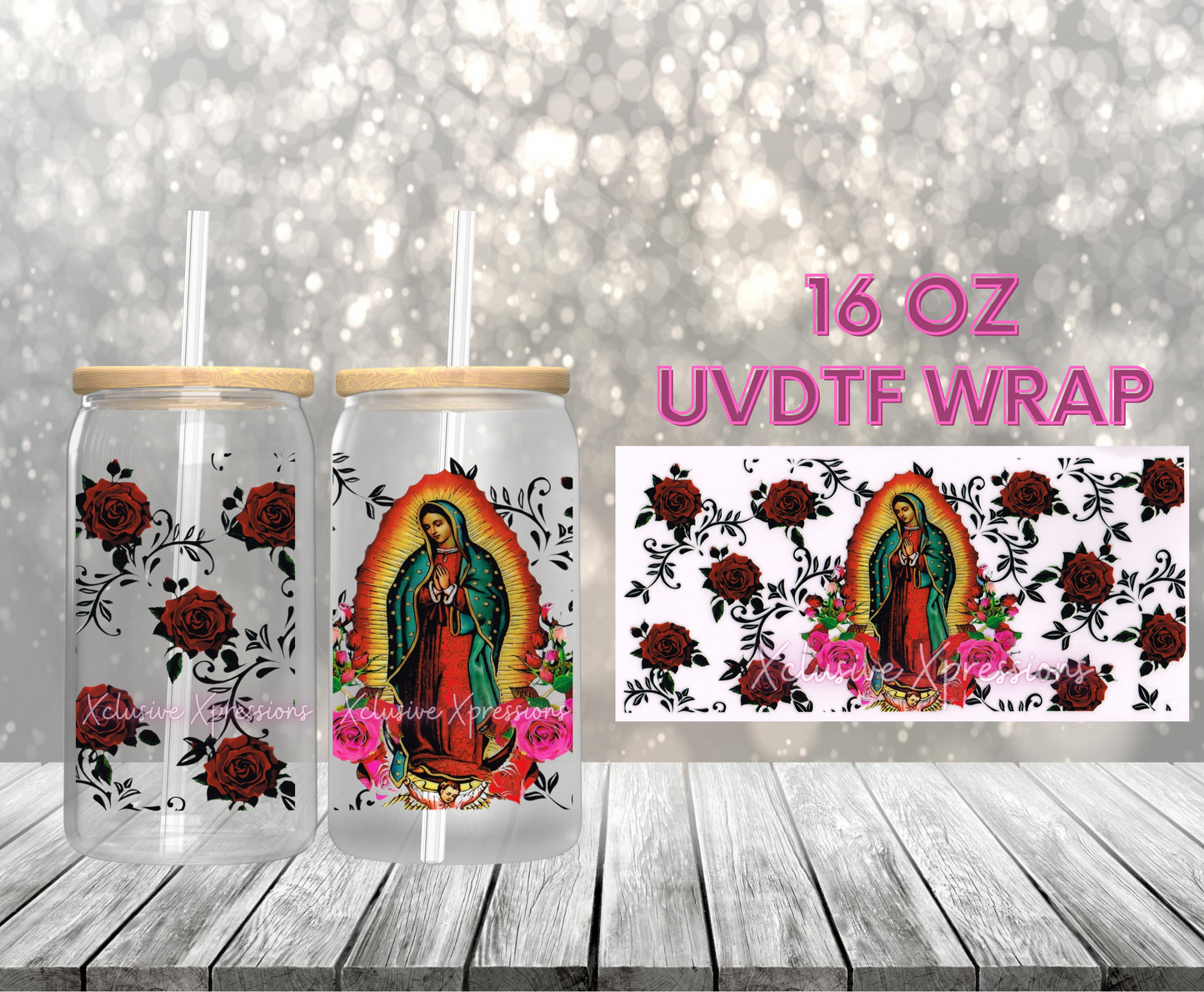 #438 Virgen Mary UVDTF Wrap