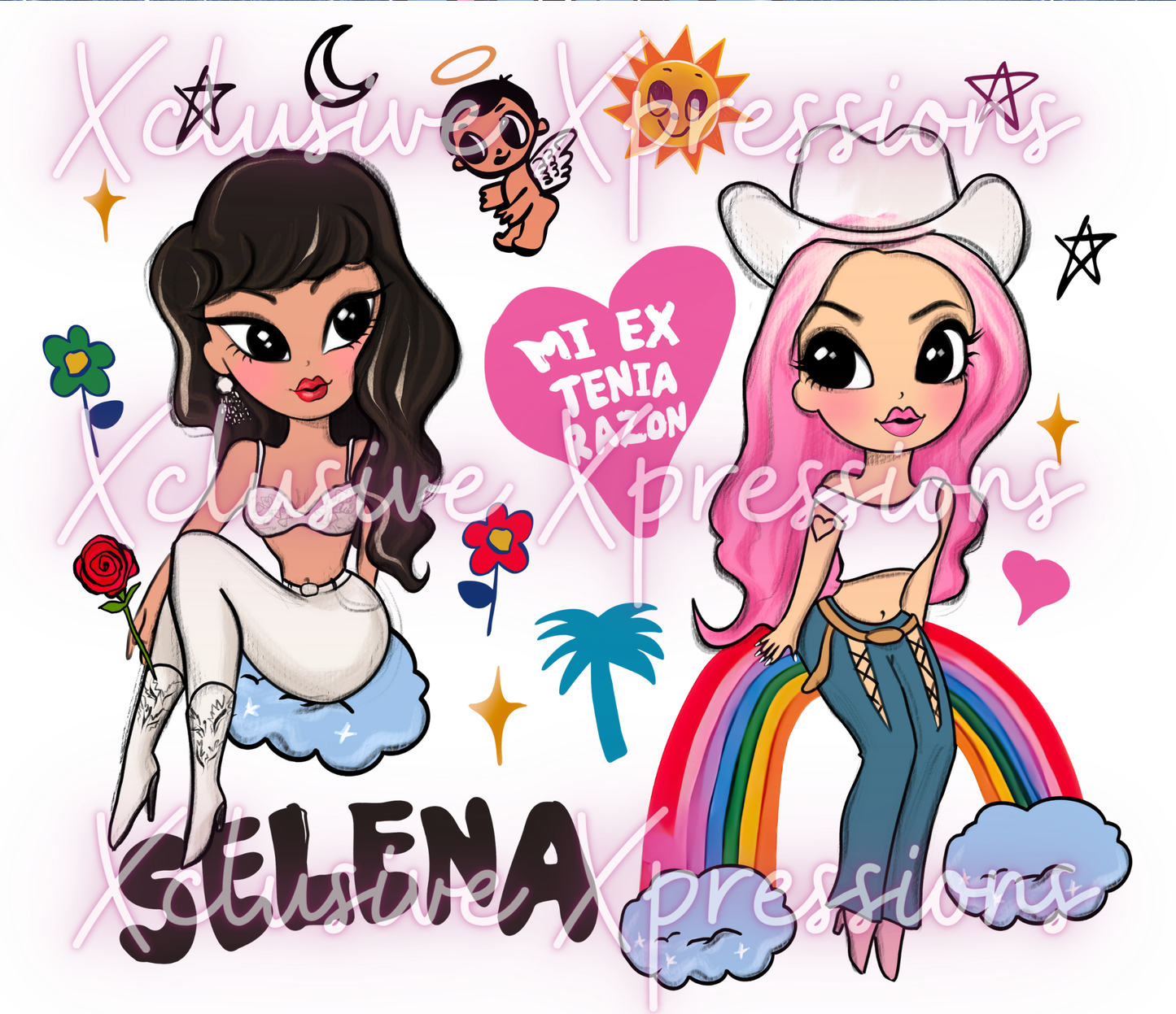 Selena & Karol G, Sub Design 20 oz