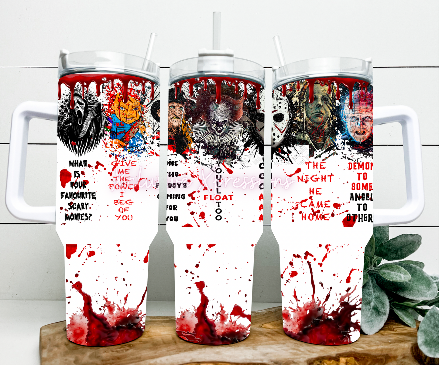 Horror, 40 oz  Sub Design Tumbler Mug