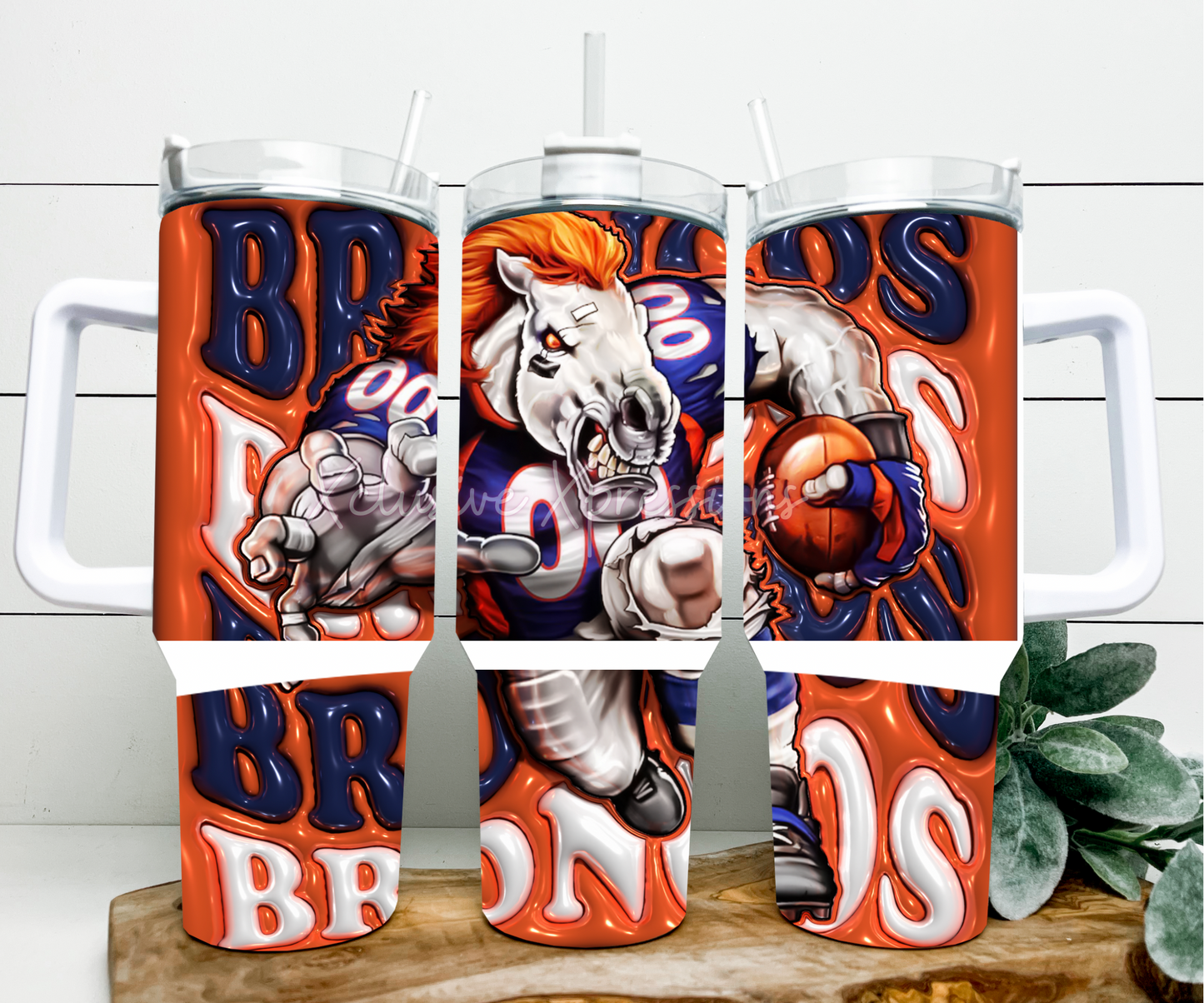 Bronco NFL, Sub Design 40 oz Tumbler Mug