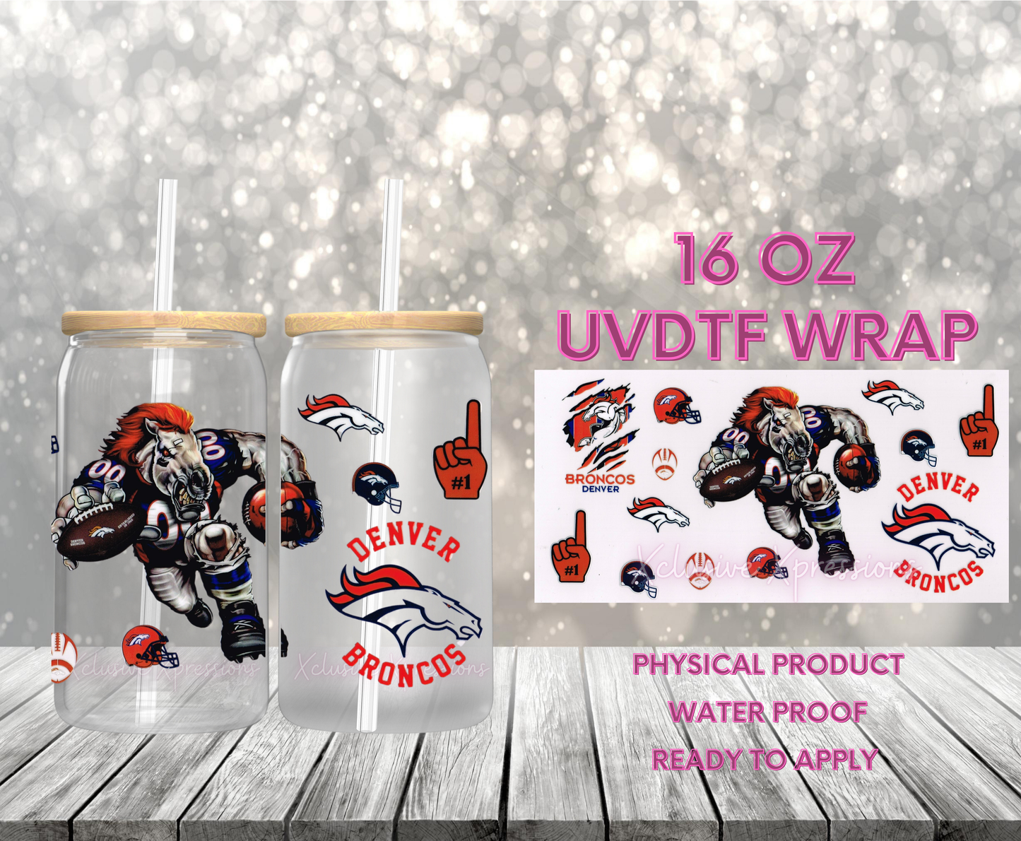 #551 Denver Broncos UVDTF Wrap