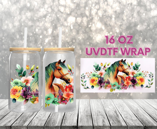 #483 Horse UVDTF Wrap