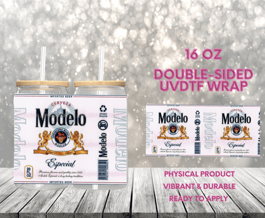 #807 Modelo, Double-Sided 16 oz UVDTF