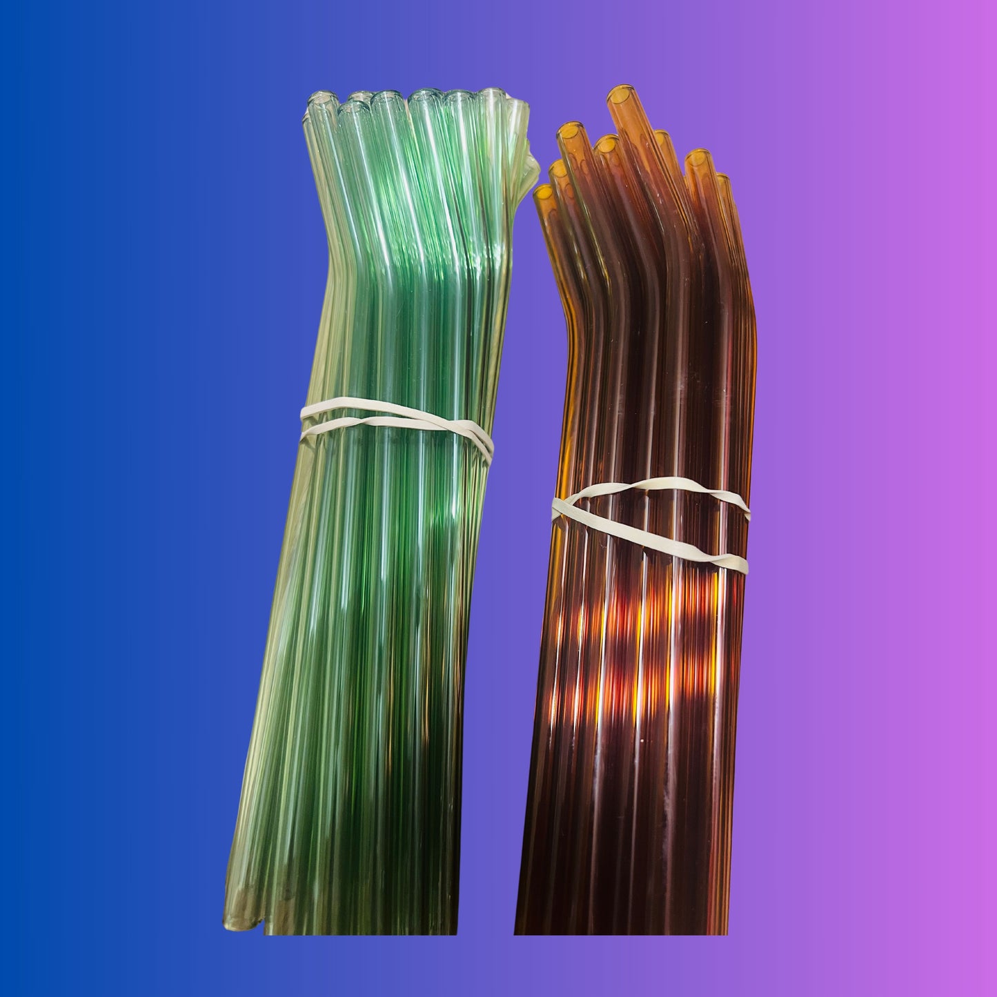 Glass Colored Straws