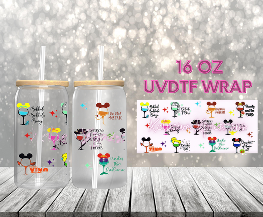 #388 Fun Wine Cups Wrap