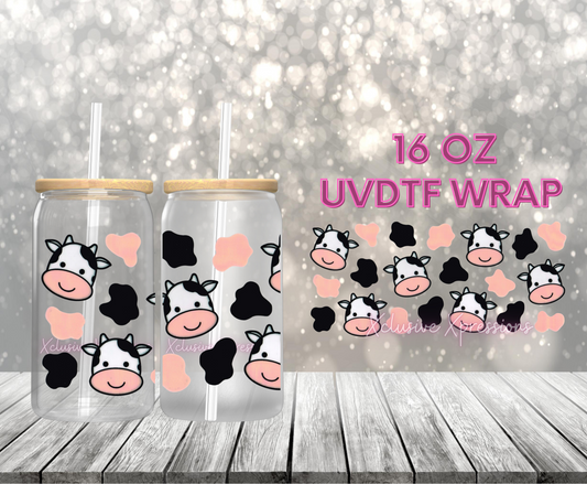 #41 Cute Cow, 16 oz Single-sided UVDTF