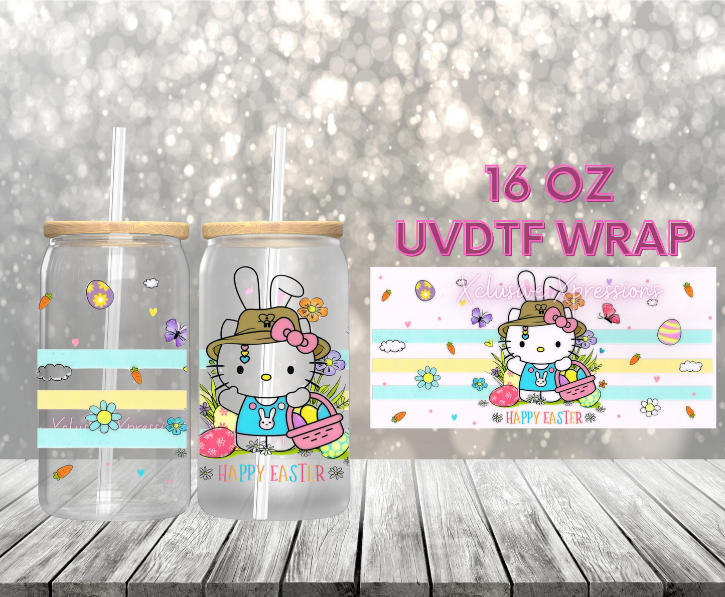 #442C HK Happy Easter UVDTF Wrap