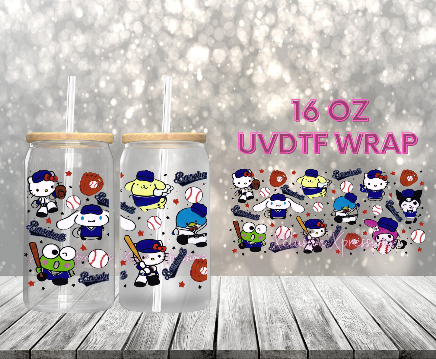 #372 HK Baseball UVDTF Wrap