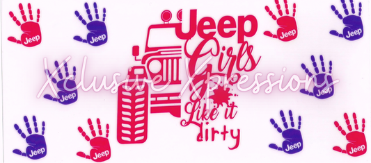 #145 Jeep Girls, 16 oz UVDTF