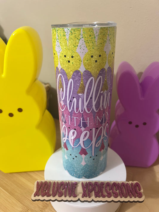 20 oz Chilln’ With My Peeps Sublimated Tumbler