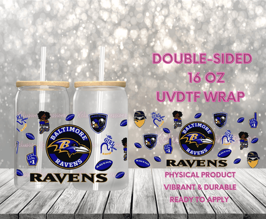 #728 Balt Ravens, Double Sided 16 oz UVDTF