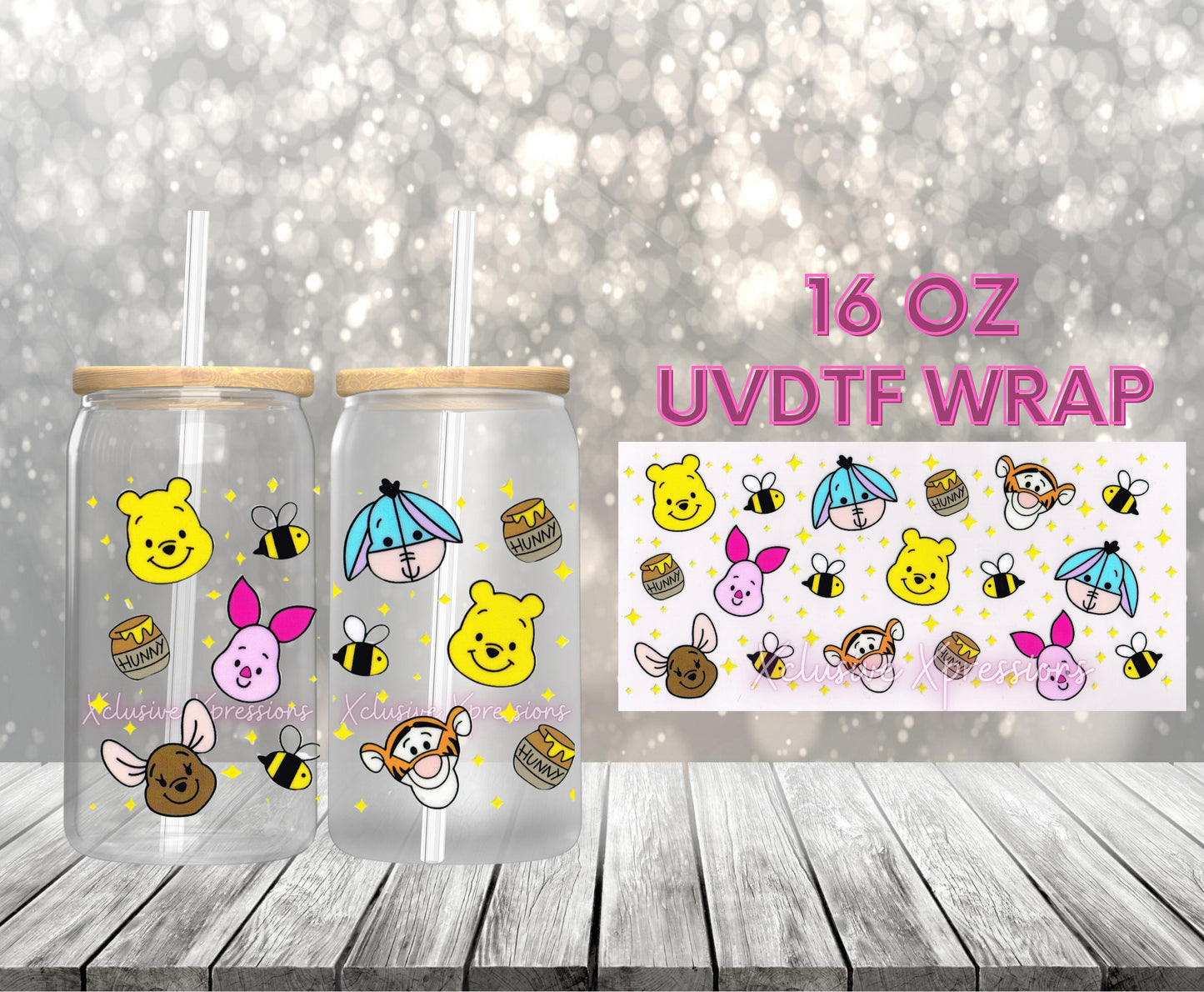 #516 Bear Baby Crew UVDTF Wrap