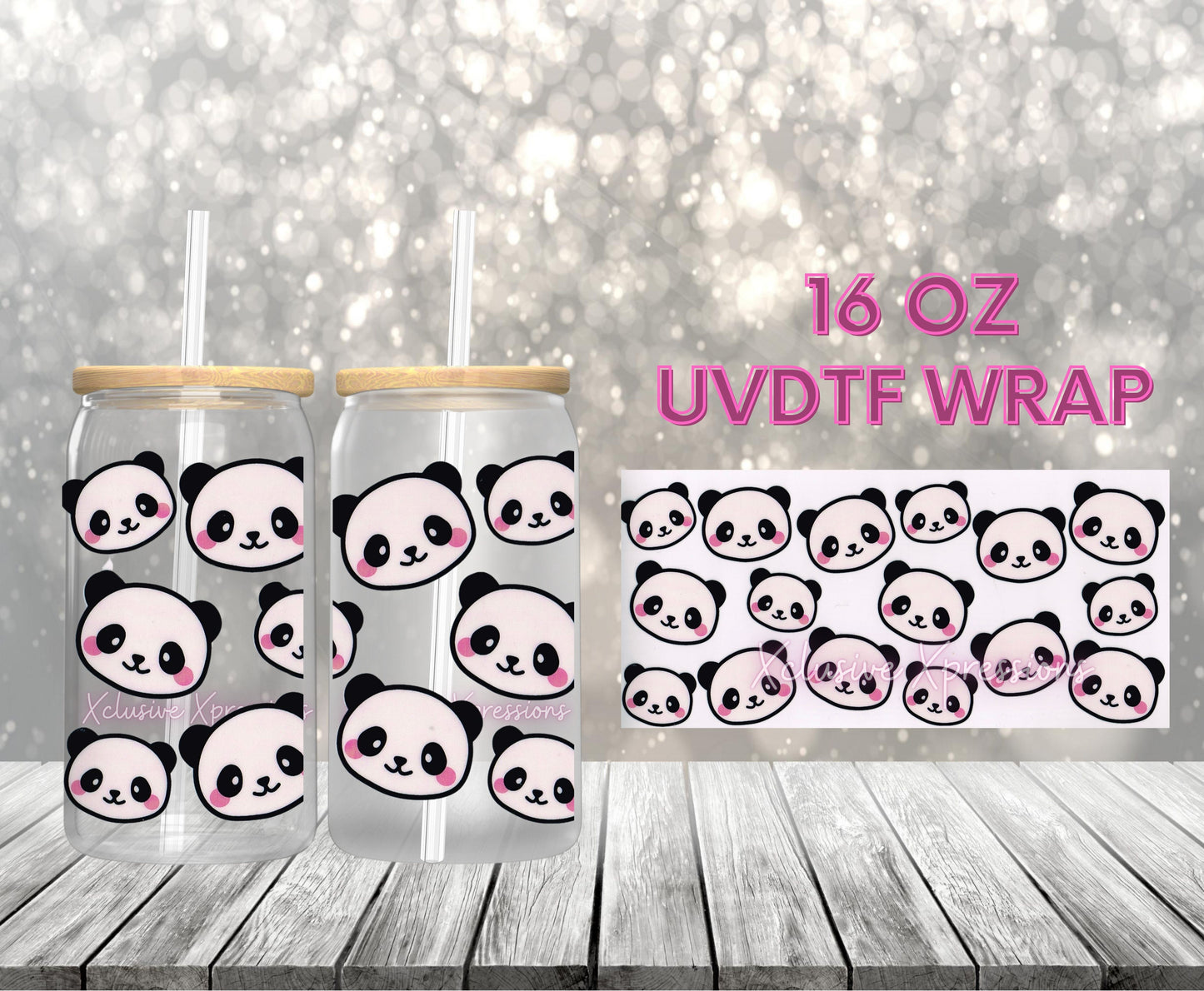 #209 Panda, 16oz UVDTF