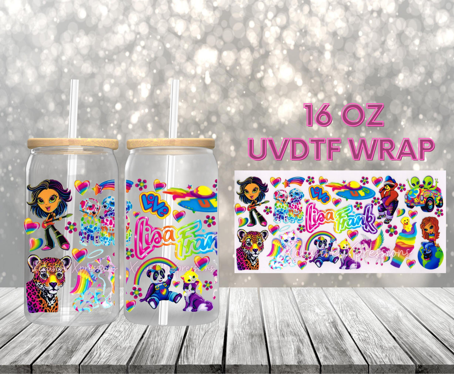 #523 Lisa Frank UVDTF Wrap