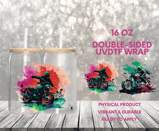 #797 Motorcycle, Double-Sided 16 oz UVDTF