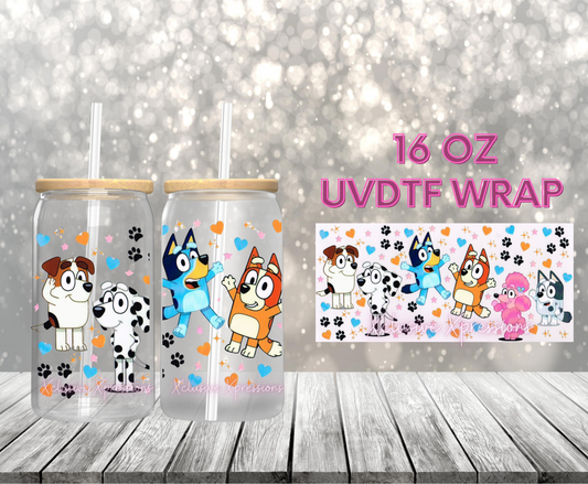 #285 Bluey UVDTF Wrap