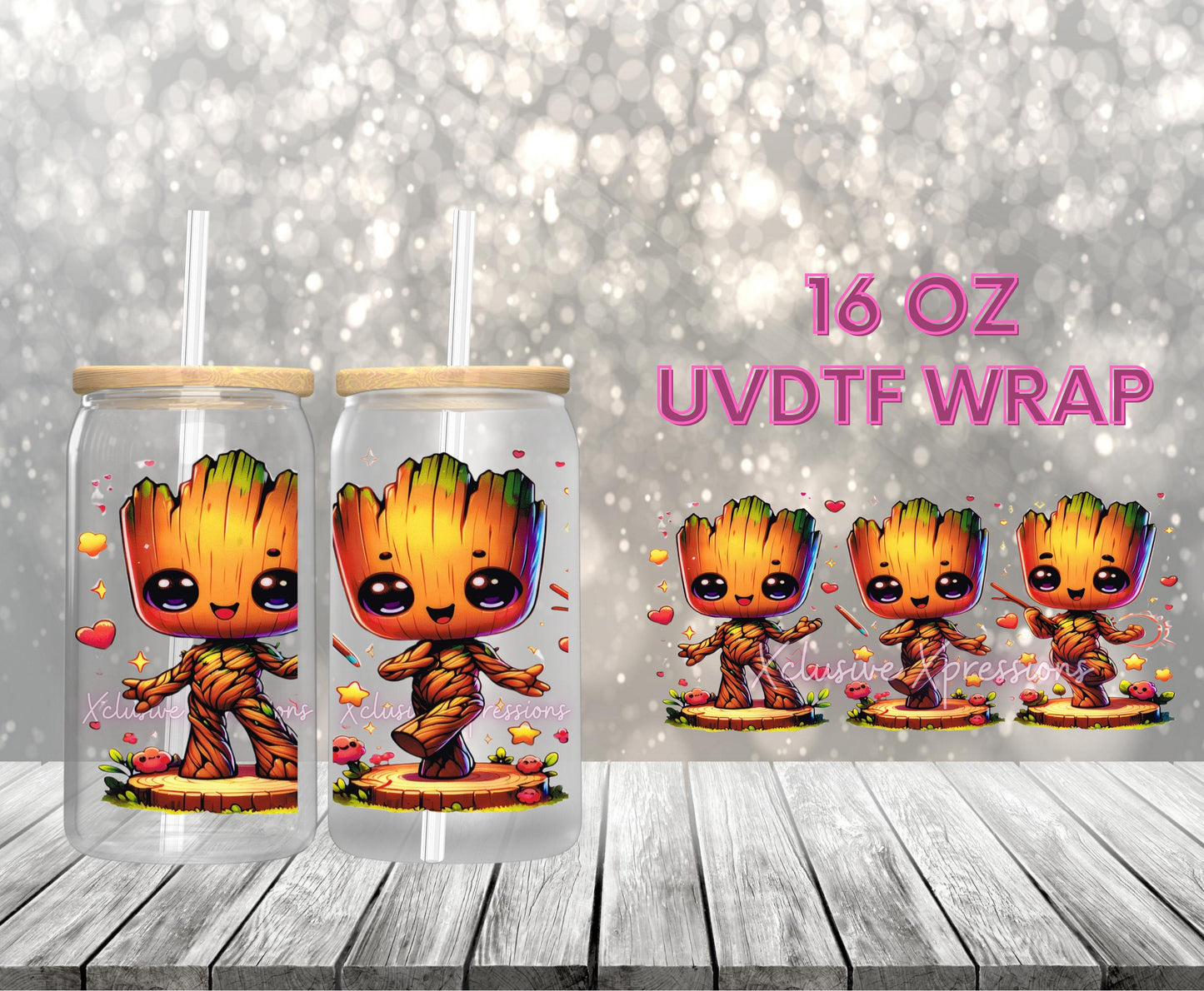 #507 Groot UVDTF Wrap