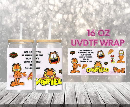 #525 Garfield Cat UVDTF Wrap