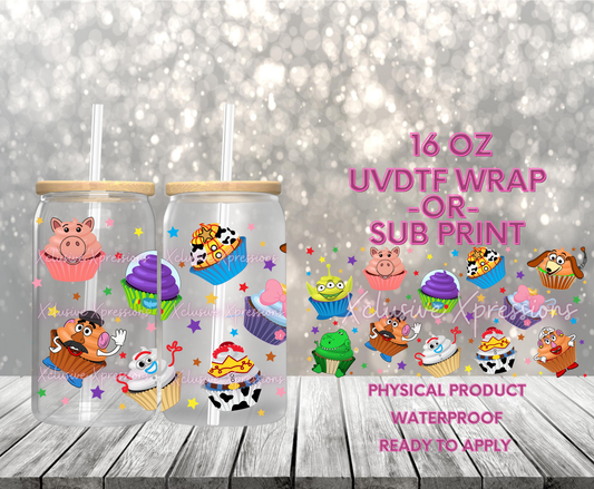 #628,  Toy Cupcakes, 16 oz UVDTF or Sub