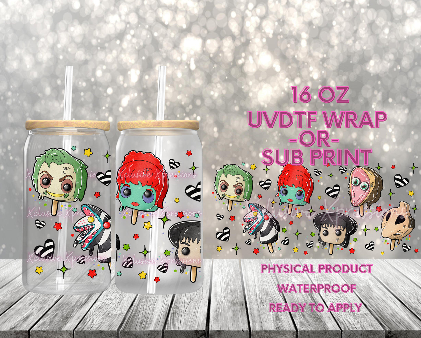 #643, Halloween Popsicle, 16 oz UVDTF or Sub