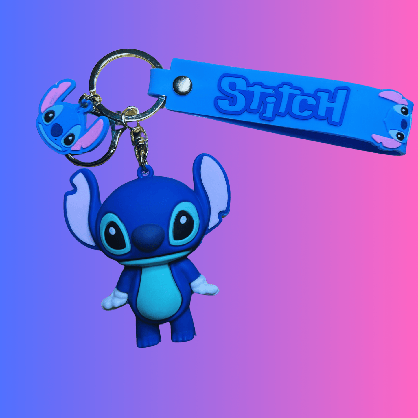 Stich Blue Alien Key Chain