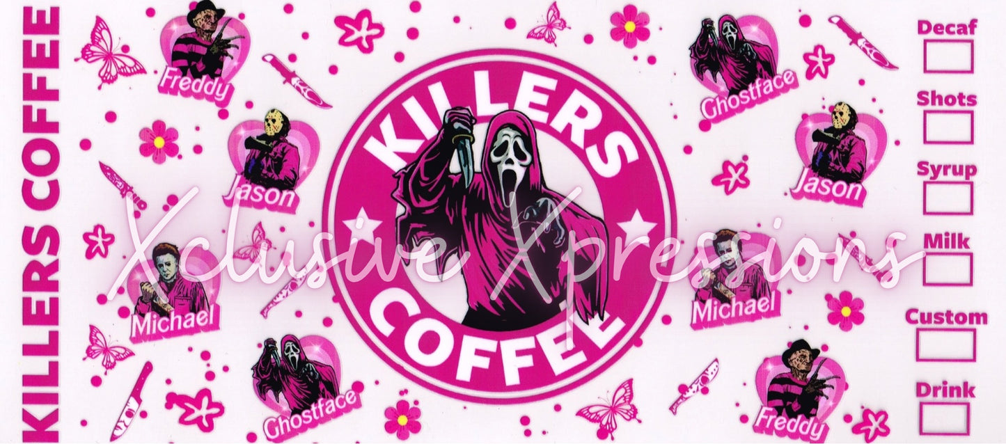 #302 Killer Horror Coffee UVDTF Wrap