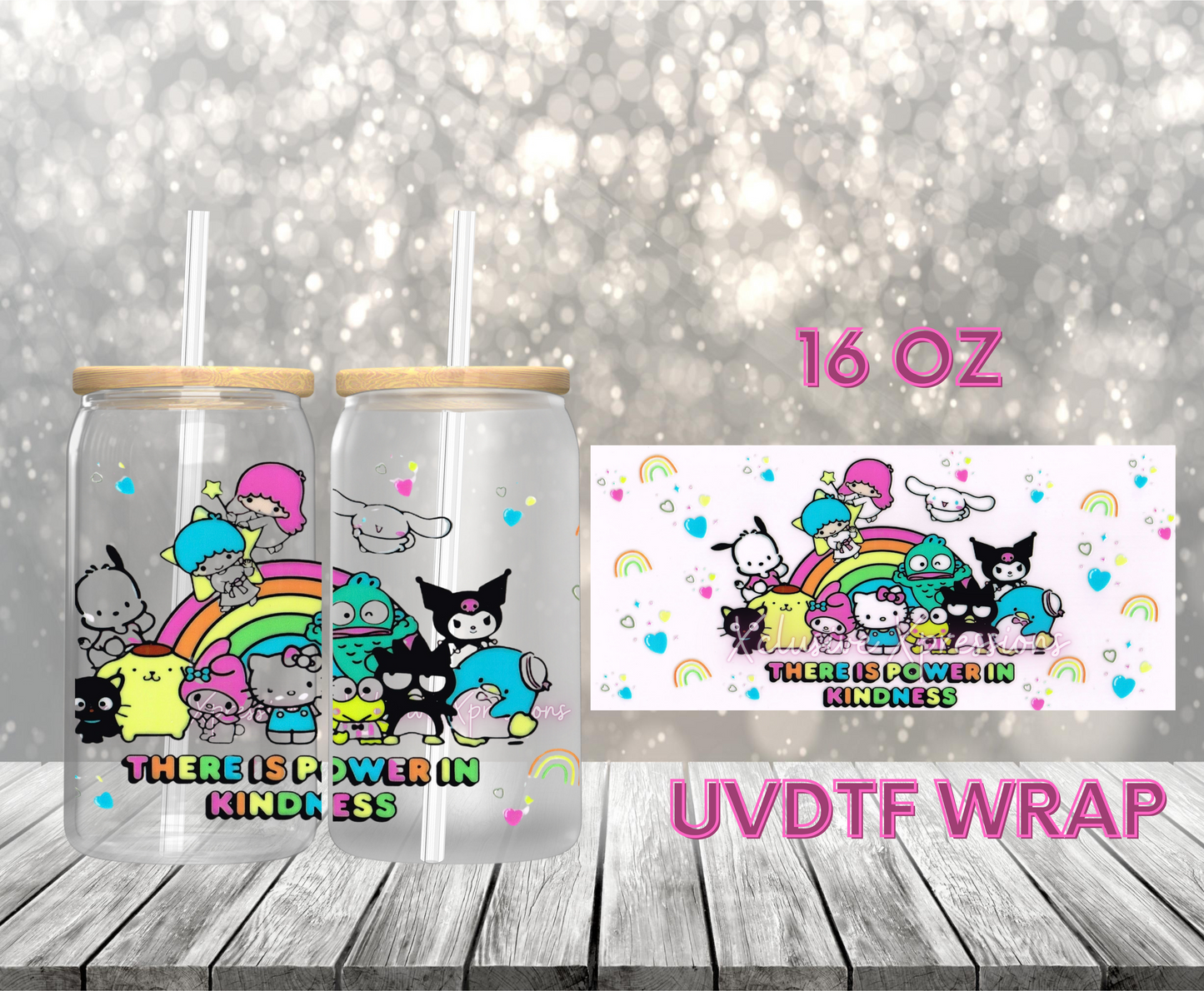 #349C HK Kindness UVDTF Wrap