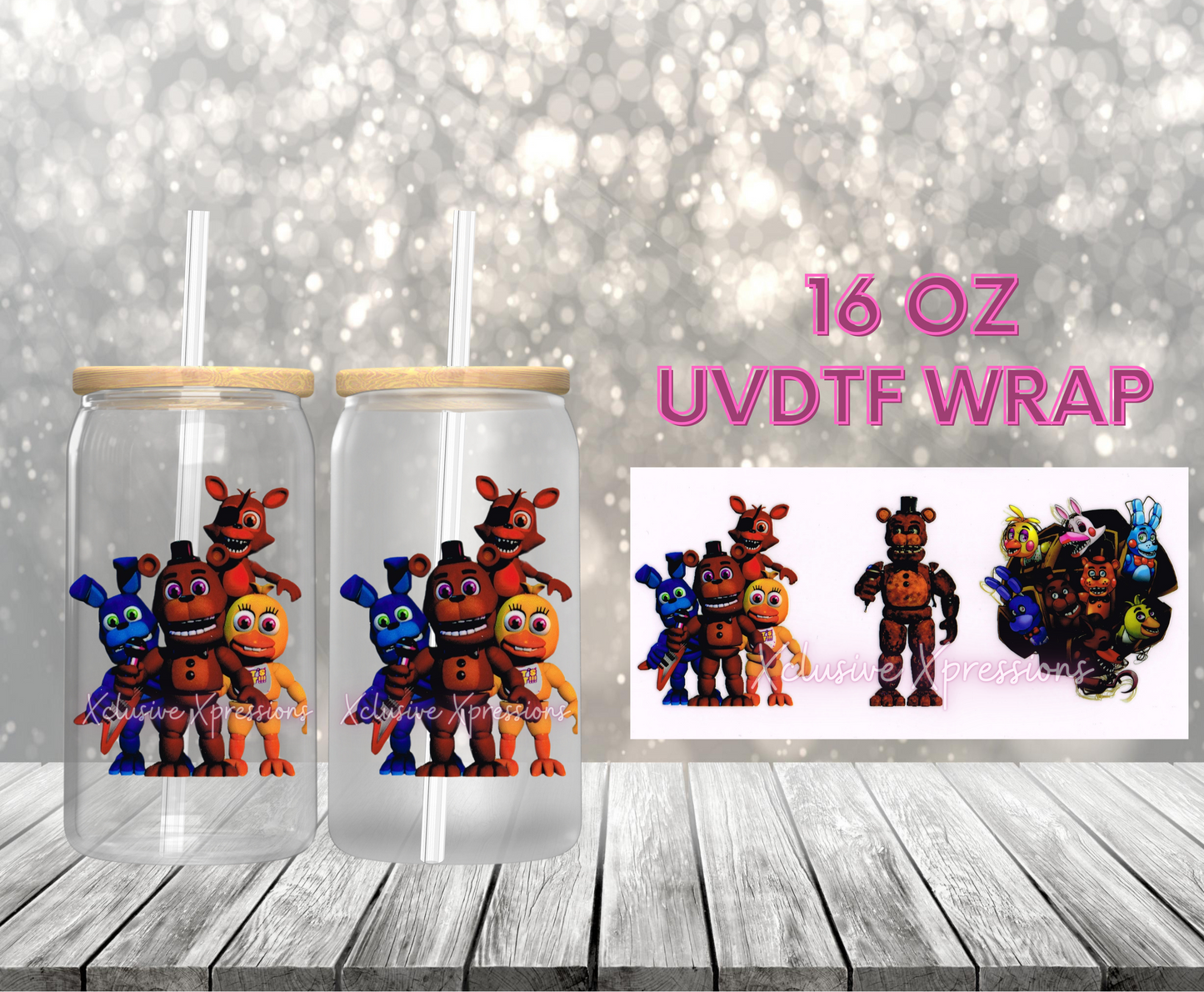 #415 FNAF UVDTF Wrap