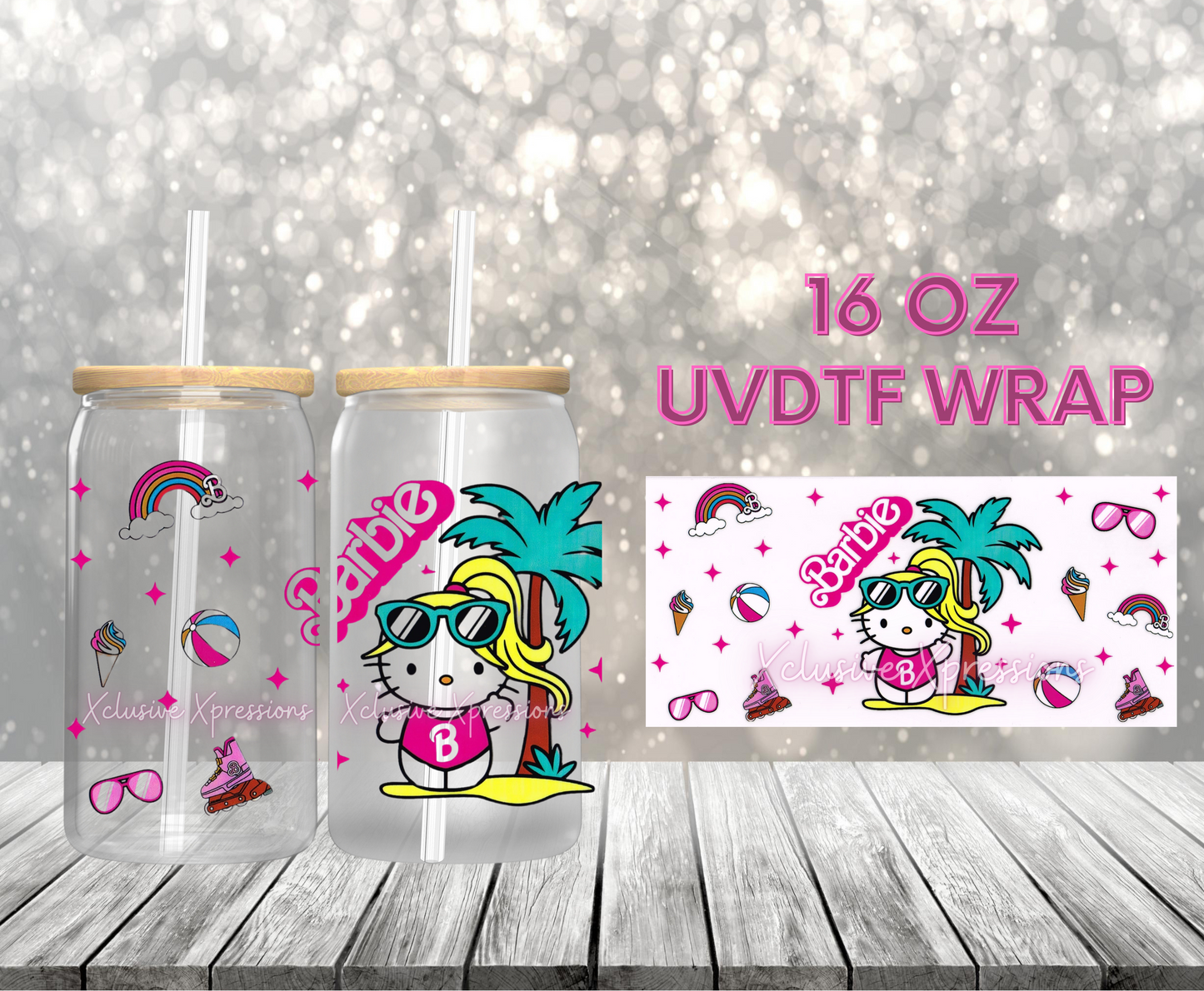 #419 HK Barbie UVDTF Wrap