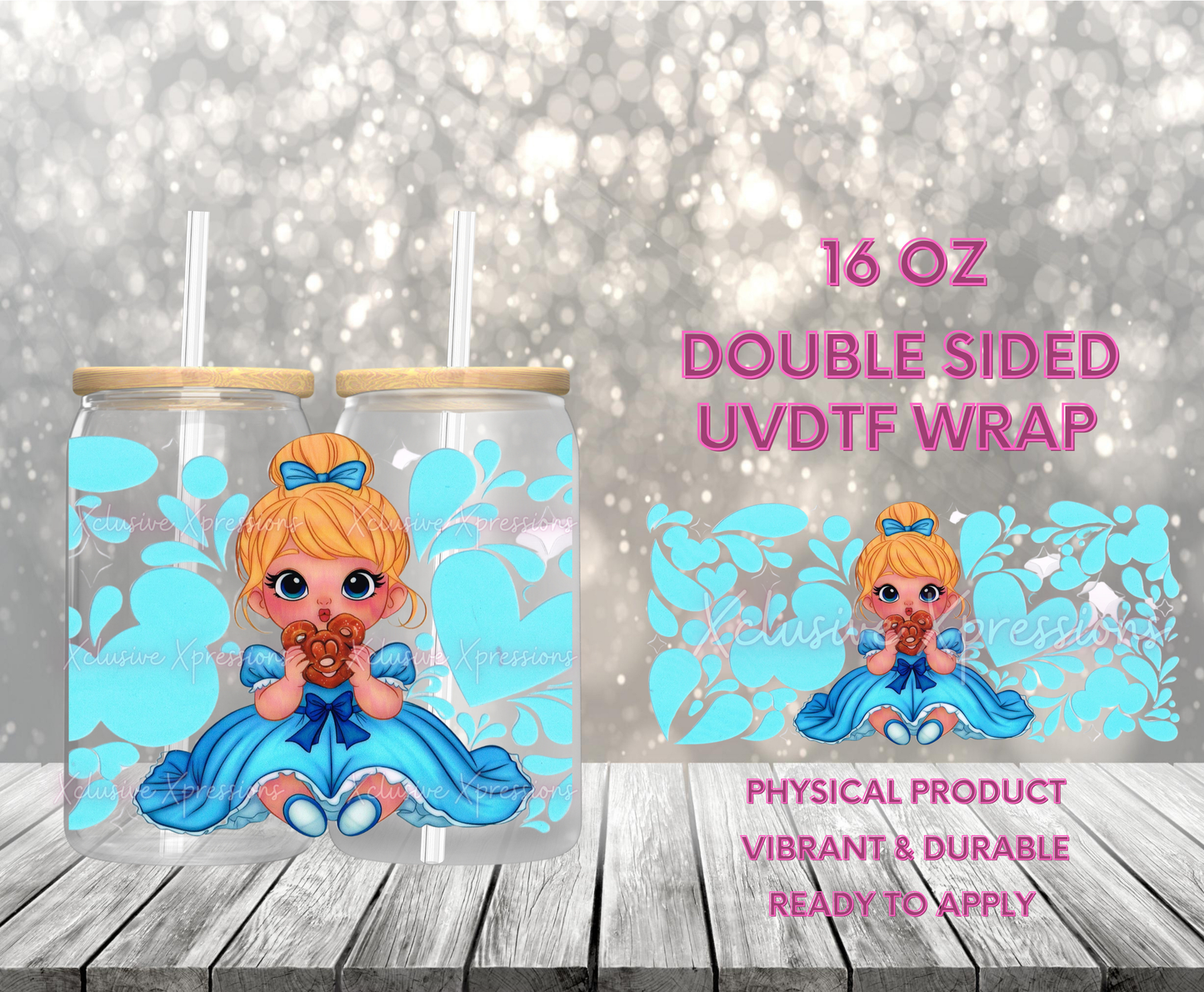 #853, Cindy Conchita, Double Sided 16 oz UVDTF