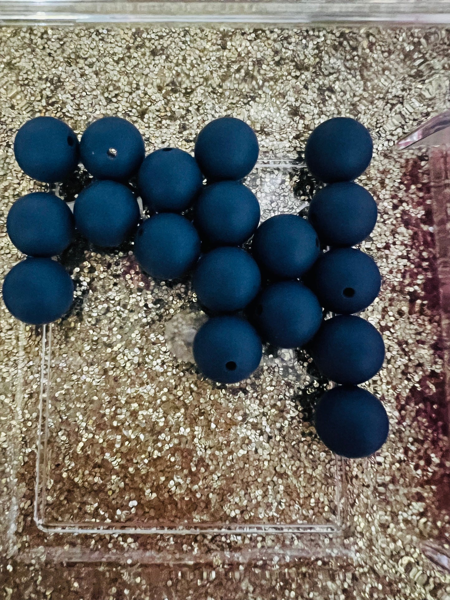 Blueberry, 14 mm Silicone Beads